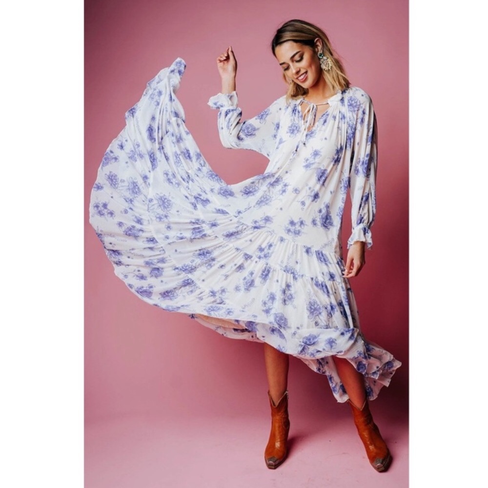 NWOT Free People Feeling Groovy Maxi Dress